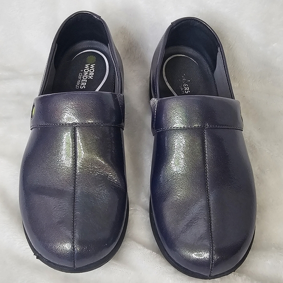 Work‎ Wonders By Dansko Camellia Clogs Nursing Work Comfort Shoes Size 41 Purple - Picture 2 of 13